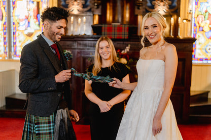 Handmade Tartan Handfasting Ribbon