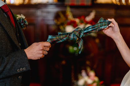 Handmade Tartan Handfasting Ribbon