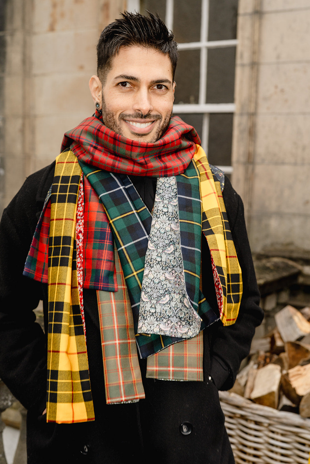 Pure Wool Tartan Scarf Lined with Liberty Fabric - Choose Your Own Tartan