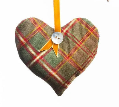 Tartan Scented Herb Hanging Heart Sachet by LoullyMakes