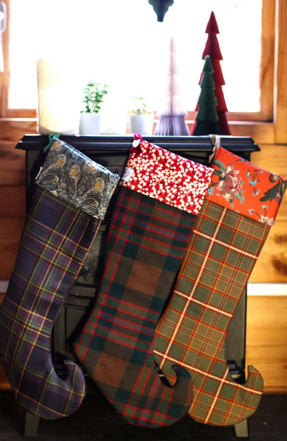 Tartan & Liberty Print Christmas Stocking