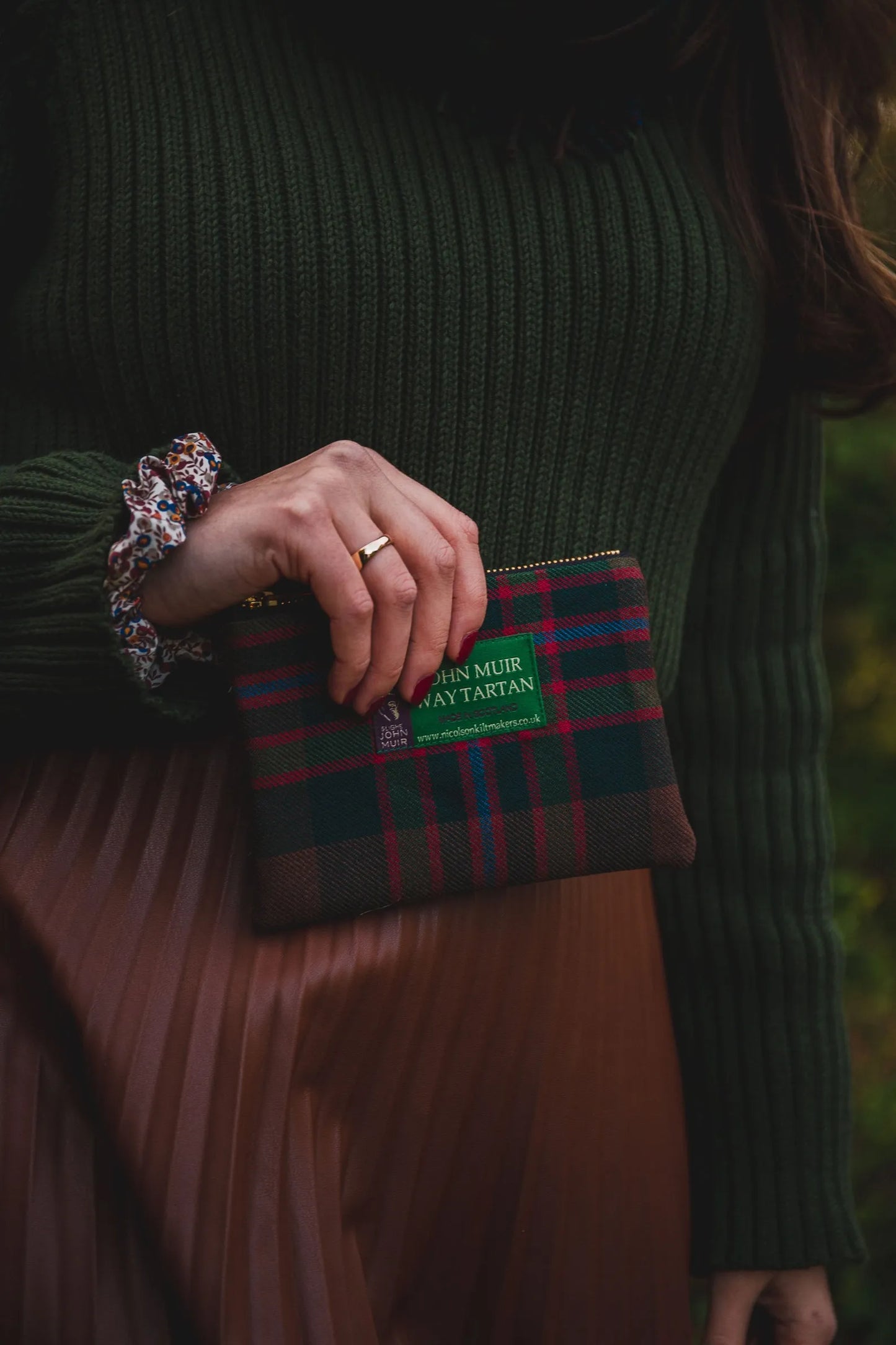 Thrift Scottish Wool Coin Purse With Liberty Fabrics by LoullyMakes