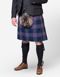 Gordon Nicolson Kiltmakers exclusive Scotland National Team tartan kilt and charcoal tweed jacket hire outfit