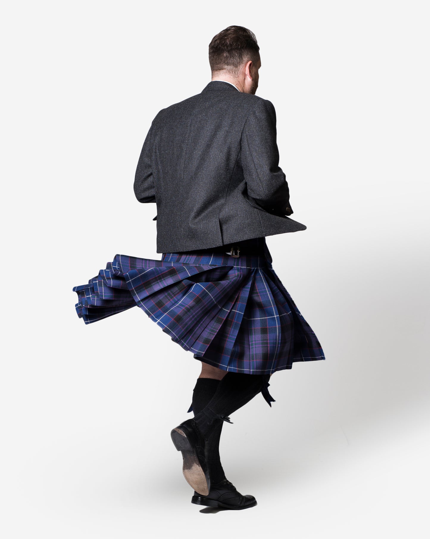 Western Isles / Lovat Charcoal Tweed Kilt Hire Outfit