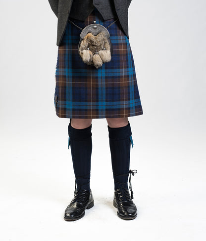 Blue Buchanan / Lovat Charcoal Tweed Kilt Hire Outfit