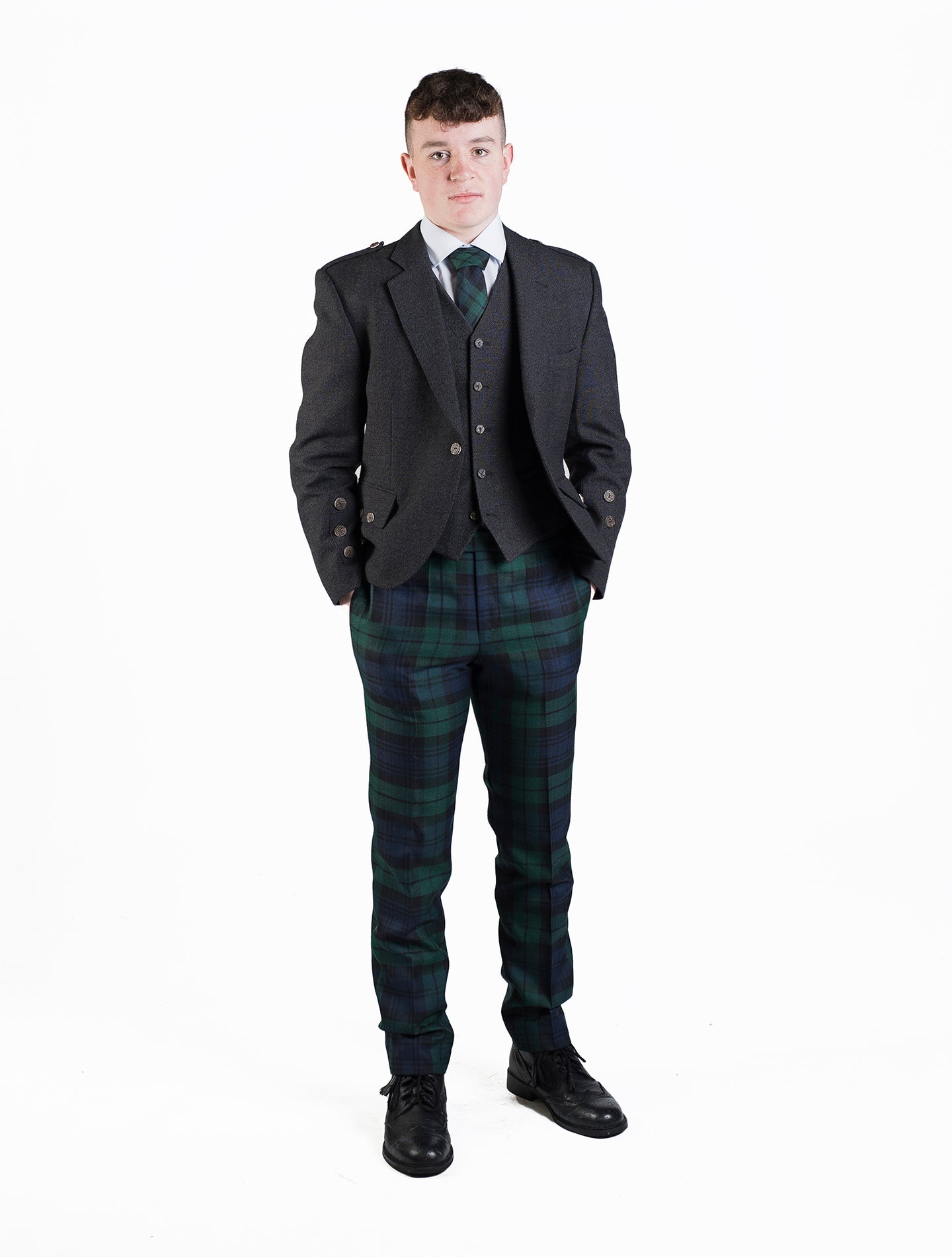 Black Watch Trews / Charcoal Holyrood Hire Outfit