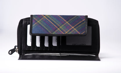 Tartan & Leather Organiser Purse