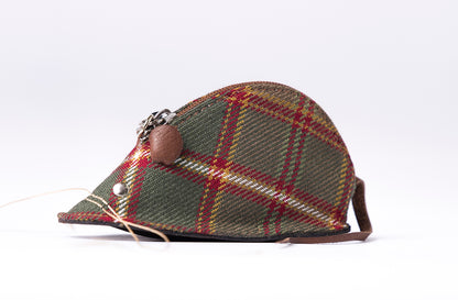 Tartan & Leather Mouse Purse