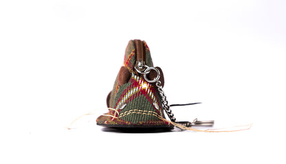 Tartan & Leather Mouse Purse