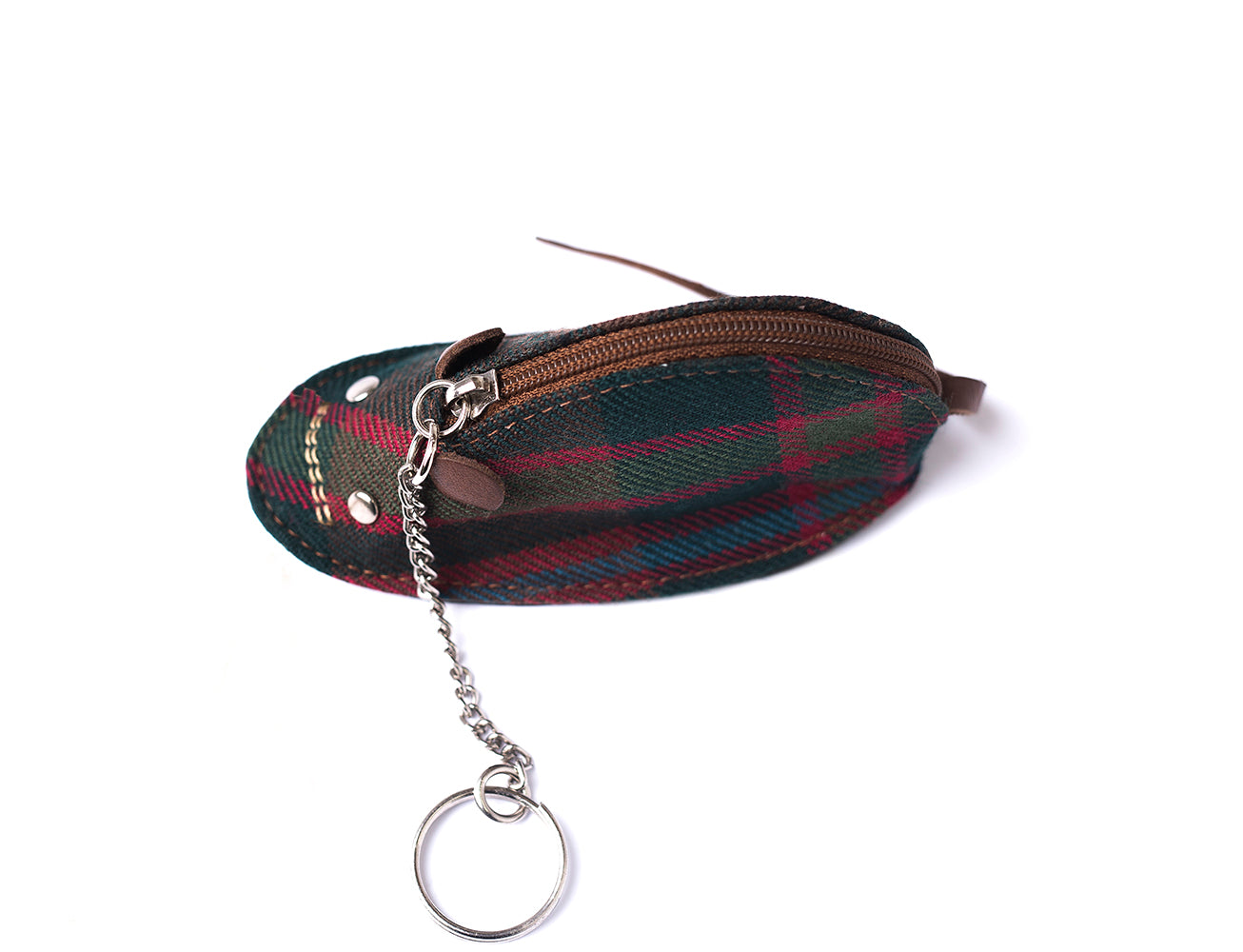 Tartan & Leather Mouse Purse