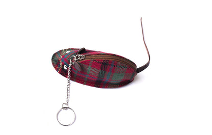 Tartan & Leather Mouse Purse