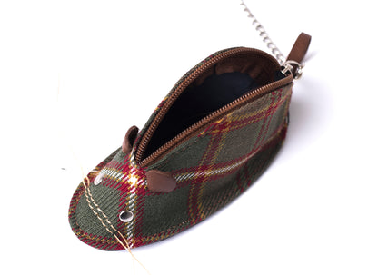 Tartan & Leather Mouse Purse