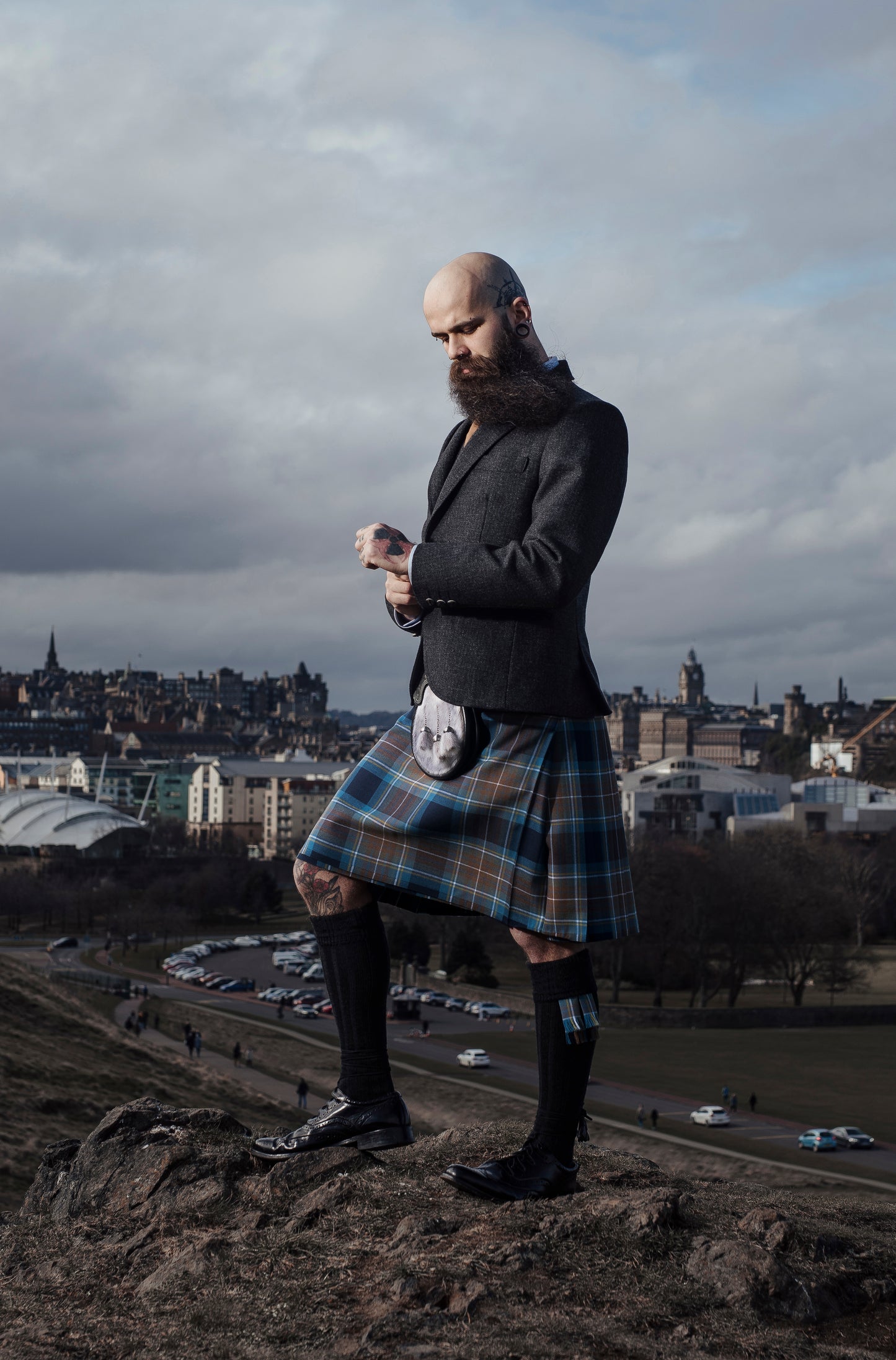 Lovat Charcoal Tweed Jacket & Waistcoat