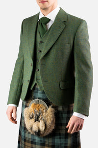 Lovat Green Tweed Jacket & Waistcoat