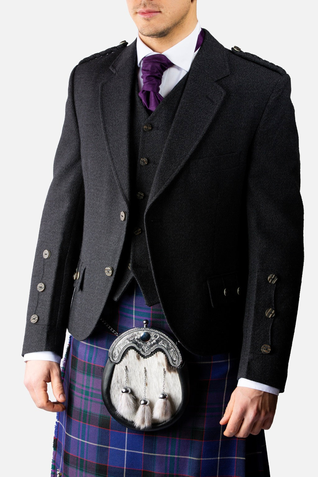 Charcoal kilt jacket new arrivals