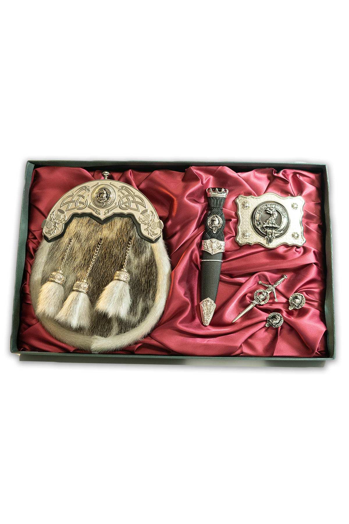 Dress Sporran Gift Set (Clan Crest)
