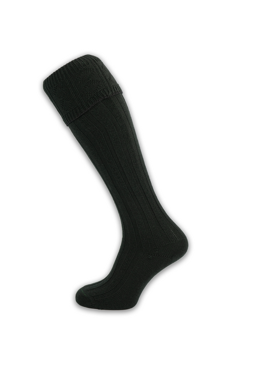 Black Morven Hire Hose (Socks)