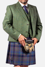 Load image into Gallery viewer, Lovat Green Tweed Hire Jacket &amp; Waistcoat