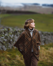 Load image into Gallery viewer, LoullyMakes handmade shawl in Flodden Commemorative Tartan