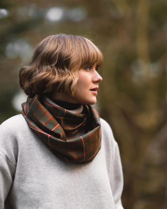 LoullyMakes handmade Flodden Commemorative tartan cowl