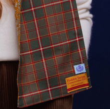 Load image into Gallery viewer, Flodden Commemorative Tartan Long Scarf lined with Liberty Fabrics by LoullyMakes