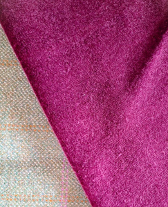 Pale Beige Lovat Tweed Cowl Velvet Lining by LoullyMakes