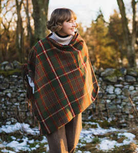 Flodden Tartan Lambswool Poncho by LoullyMakes