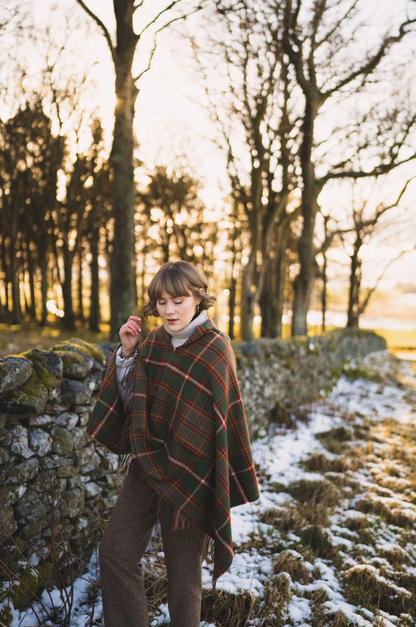 Flodden Tartan Lambswool Poncho by LoullyMakes