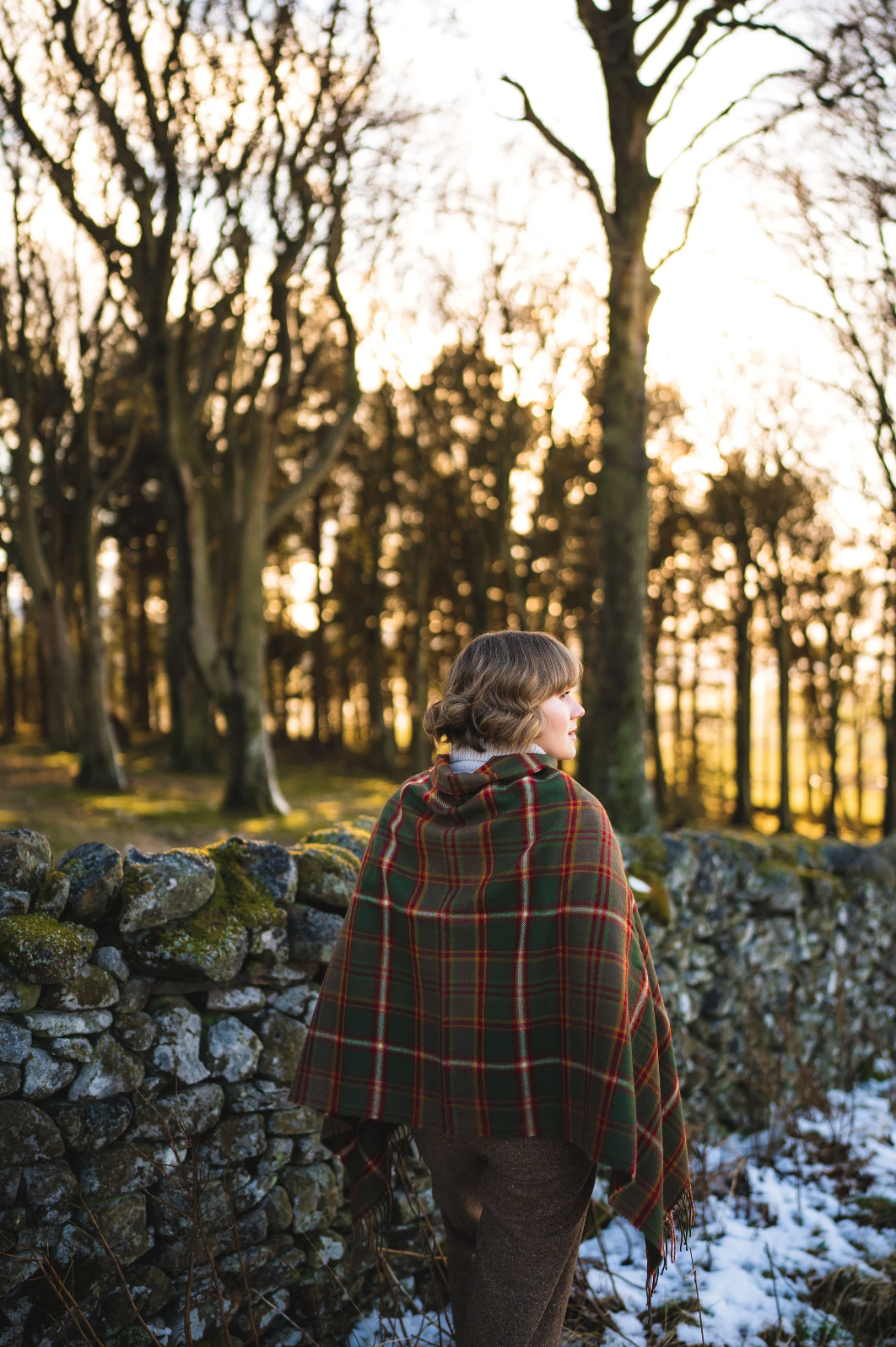 Flodden Tartan Lambswool Poncho by LoullyMakes