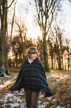 Load image into Gallery viewer, John Muir Way Tartan Lambswool Poncho by LoullyMakes