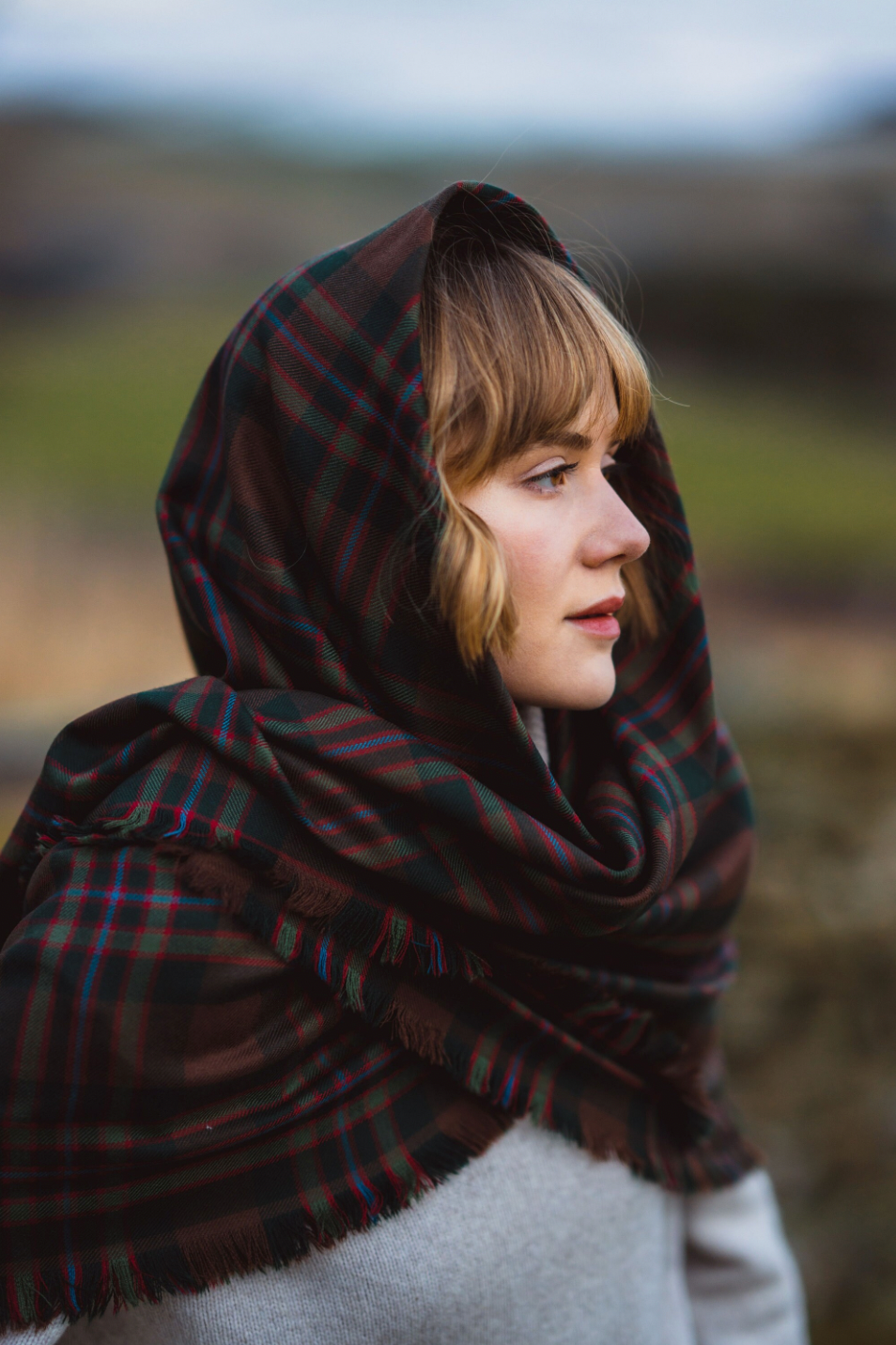 Tartan shawl deals scarf