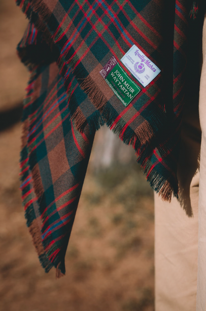 John Muir Way Tartan Shawl by LoullyMakes