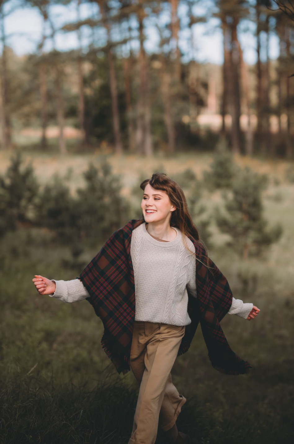 John Muir Way Tartan Shawl by LoullyMakes