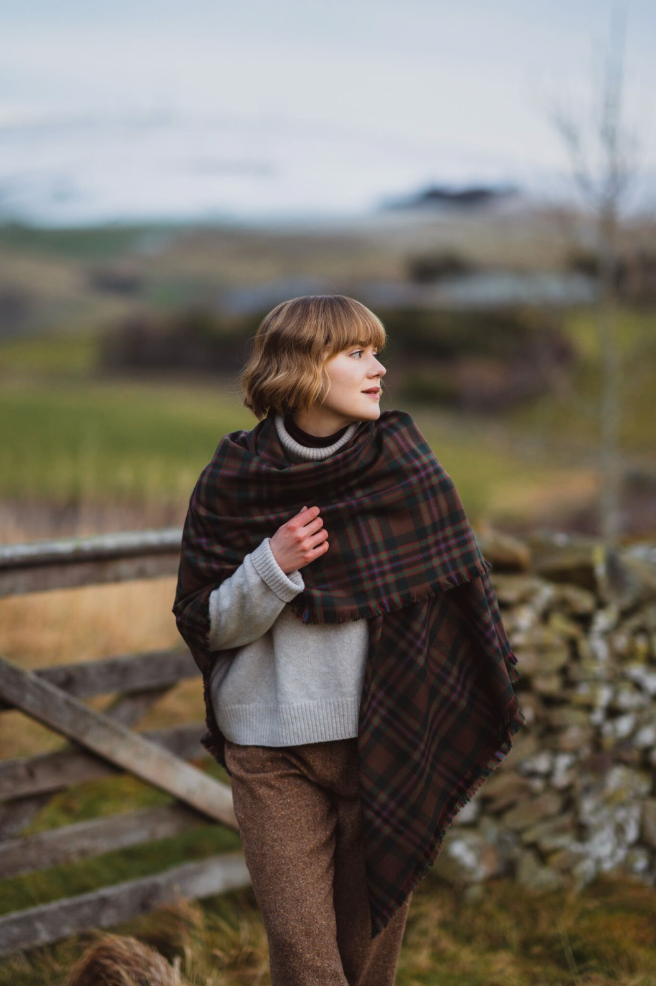 Tartan blanket deals scarf