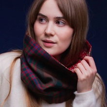 Load image into Gallery viewer, John Muir Way Tartan Cowl Lined With Liberty Fabrics by LoullyMakes