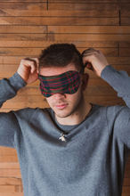 Load image into Gallery viewer, John Muir Way Tartan Scented Herb Eye Mask by LoullyMakes