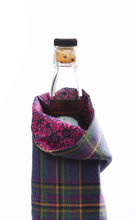 Load image into Gallery viewer, Highland Mist Luxury Scottish Bottle Bag Made With Liberty Fabric Lining by LoullyMakes