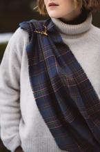 Load image into Gallery viewer, Highland Mist Tartan Cowl Wrap by LoullyMakes