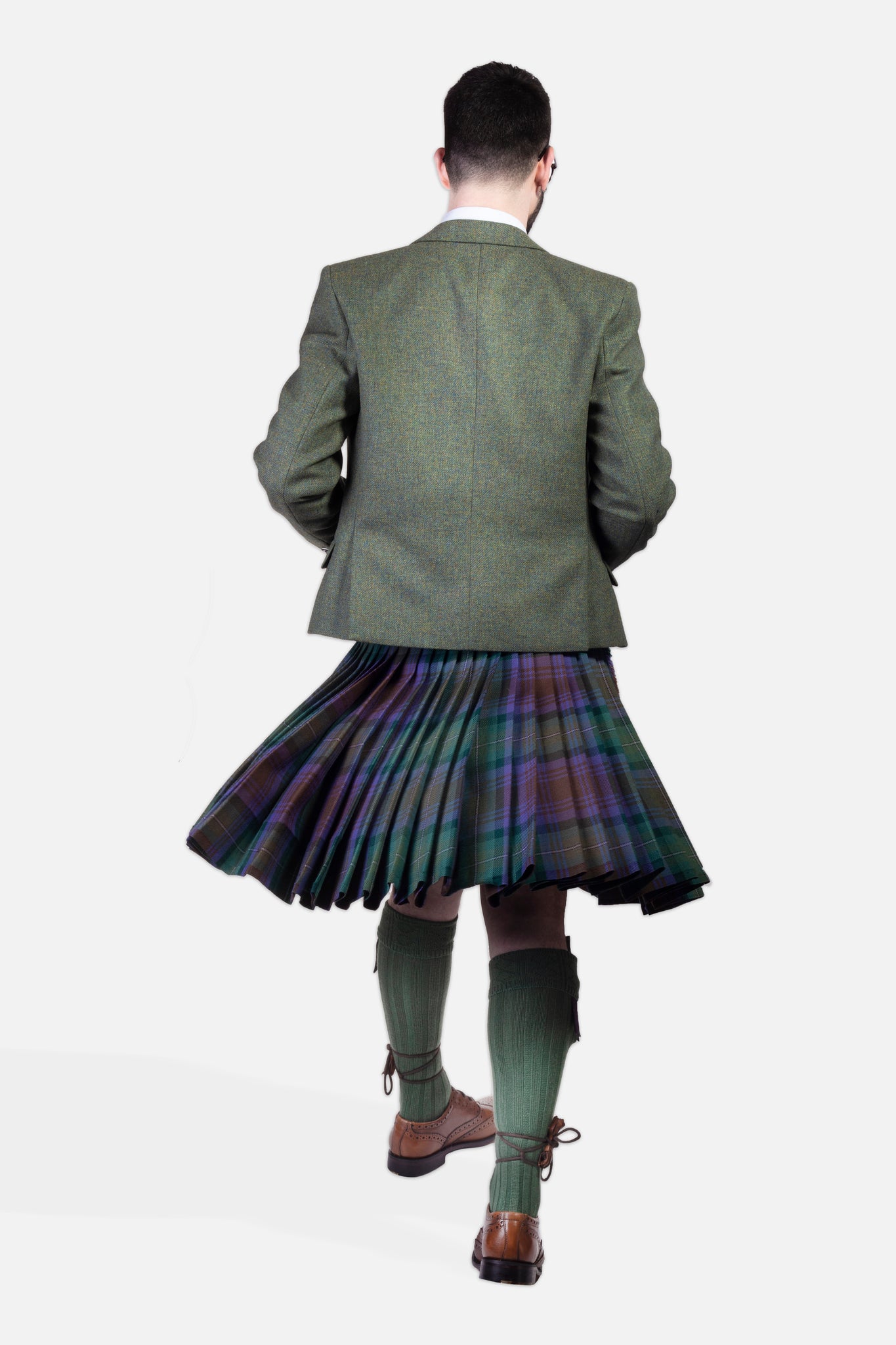 Isle of Skye / Lovat Green Tweed Kilt Hire Outfit