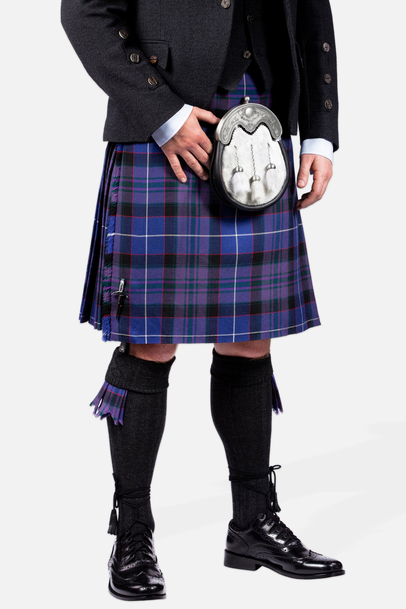 Western Isles / Charcoal Holyrood Kilt Hire Outfit