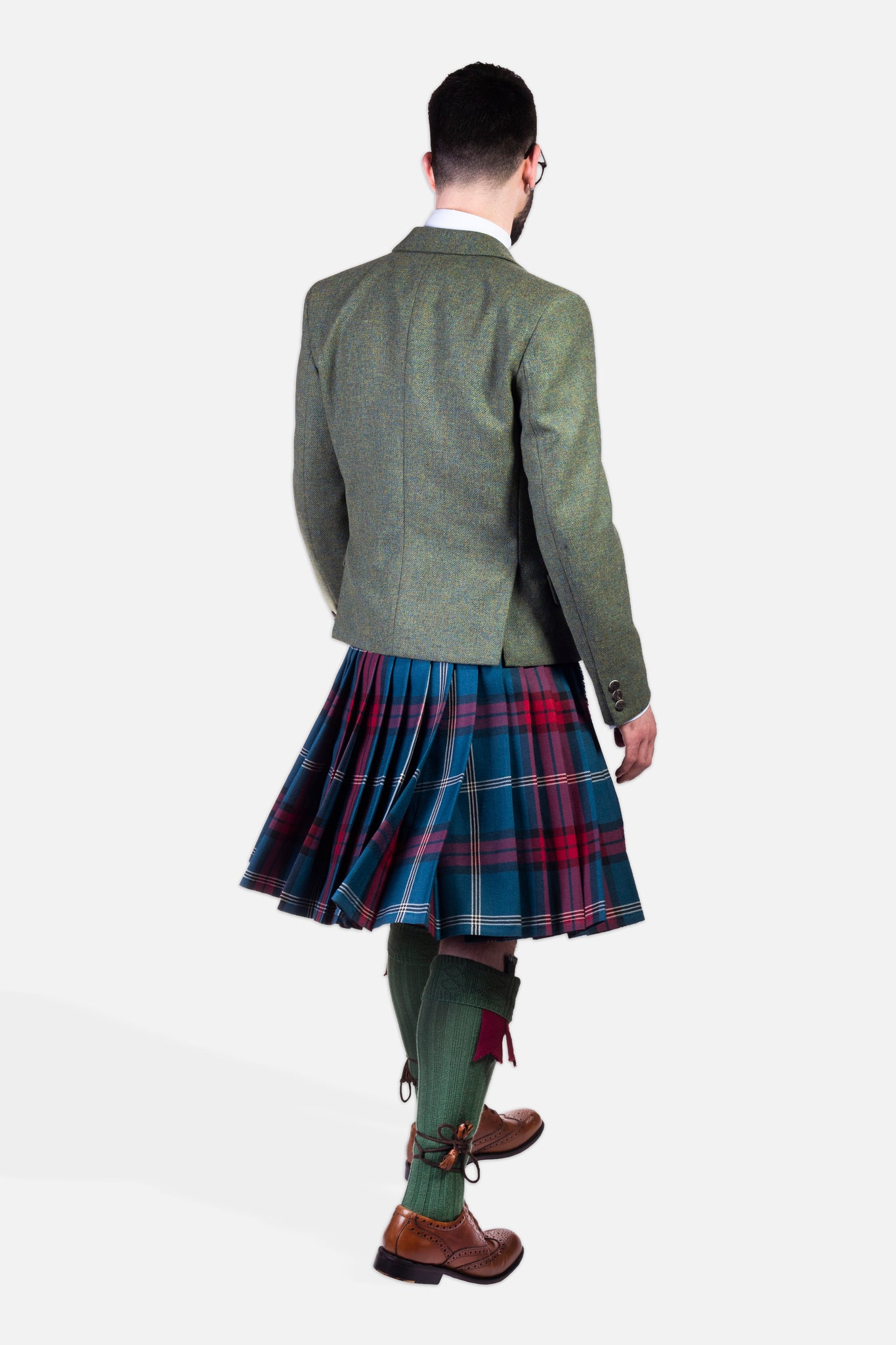 University of Edinburgh Lovat Green Tweed Kilt Hire Outfit