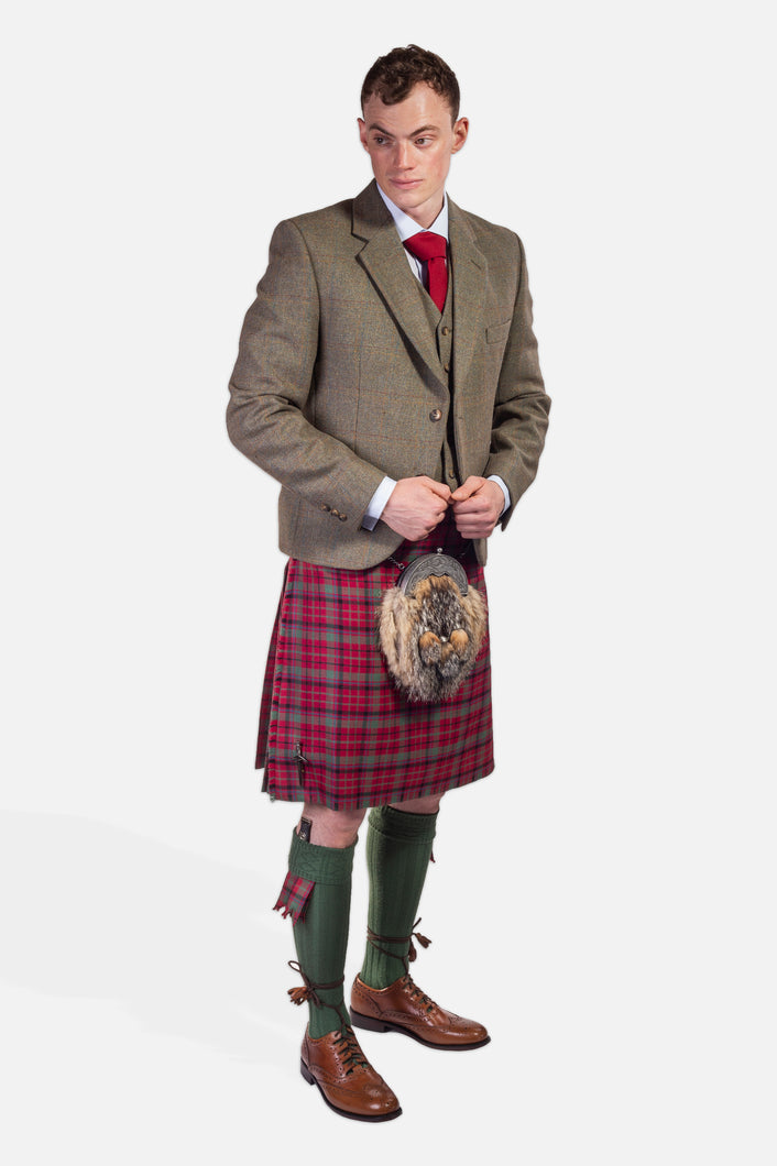Red Nicolson Muted / Lovat Nicolson Tweed Hire Outfit