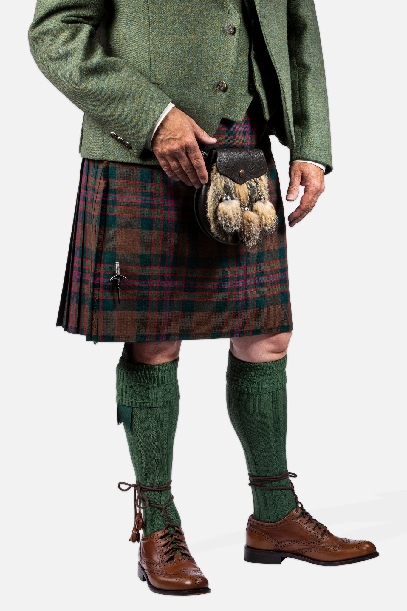 John Muir Way / Lovat Green Tweed Kilt Hire Outfit