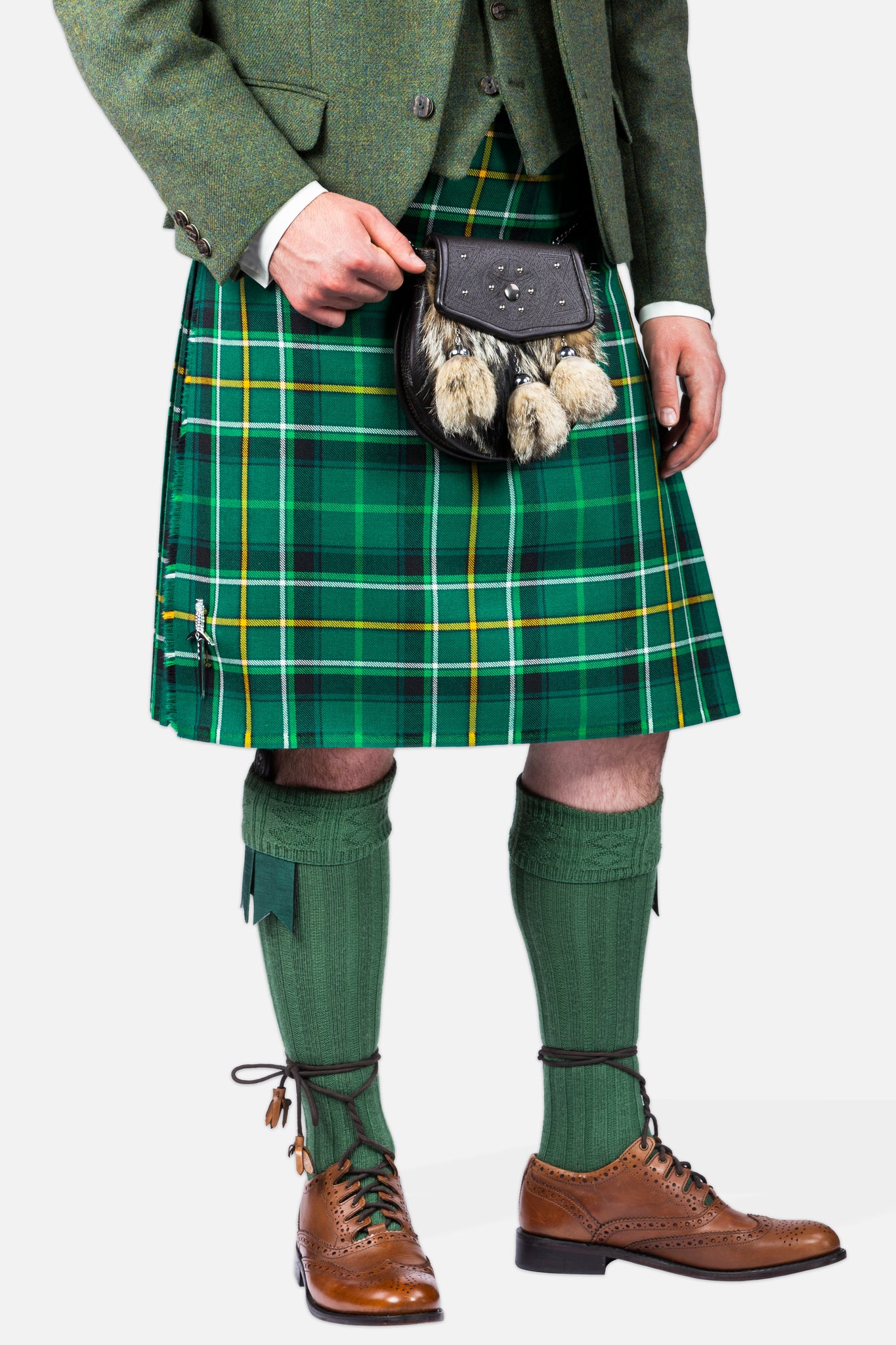 Celtic FC / Lovat Green Tweed Kilt Hire Outfit