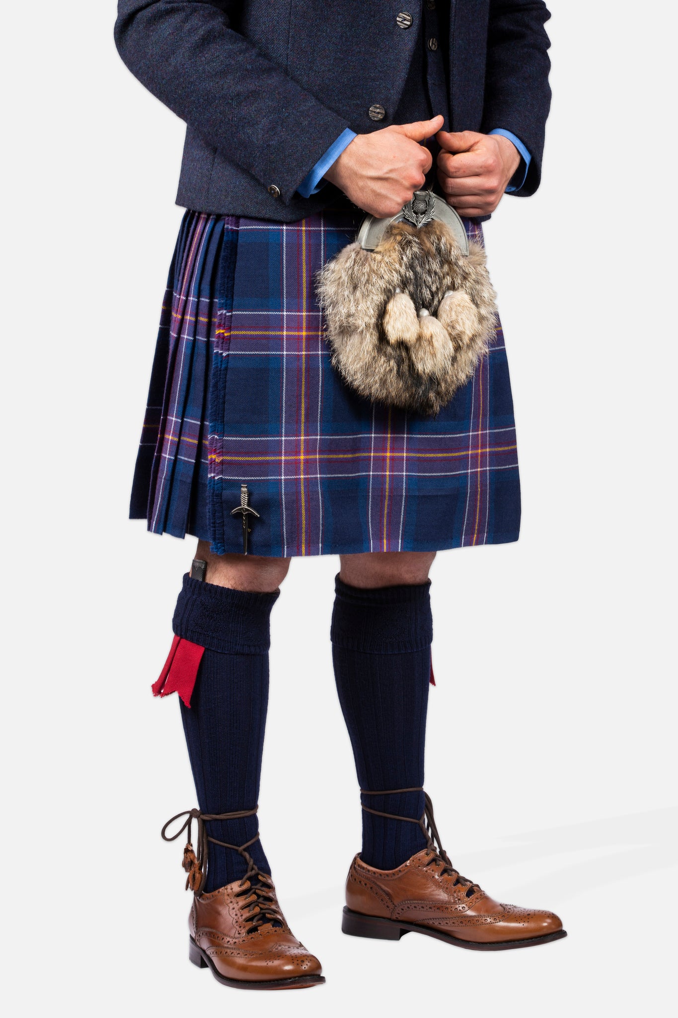 Scotland National Team / Lovat Navy Tweed Kilt Hire Outfit