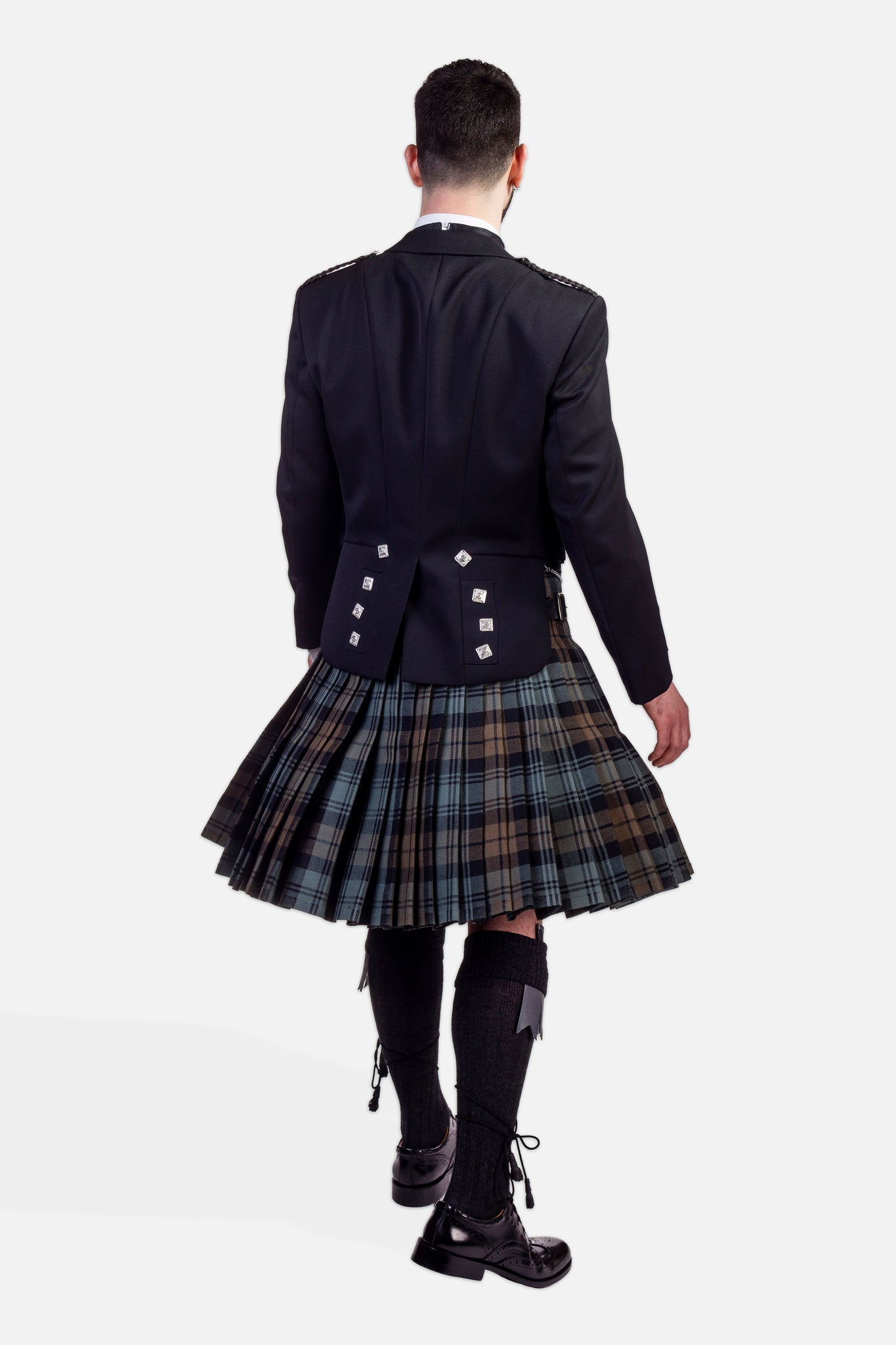 Black Watch Weathered / Prince Charlie Kilt Hire Outfit