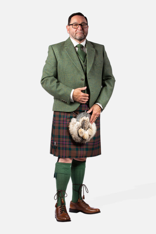 John Muir Way / Lovat Green Tweed Kilt Hire Outfit