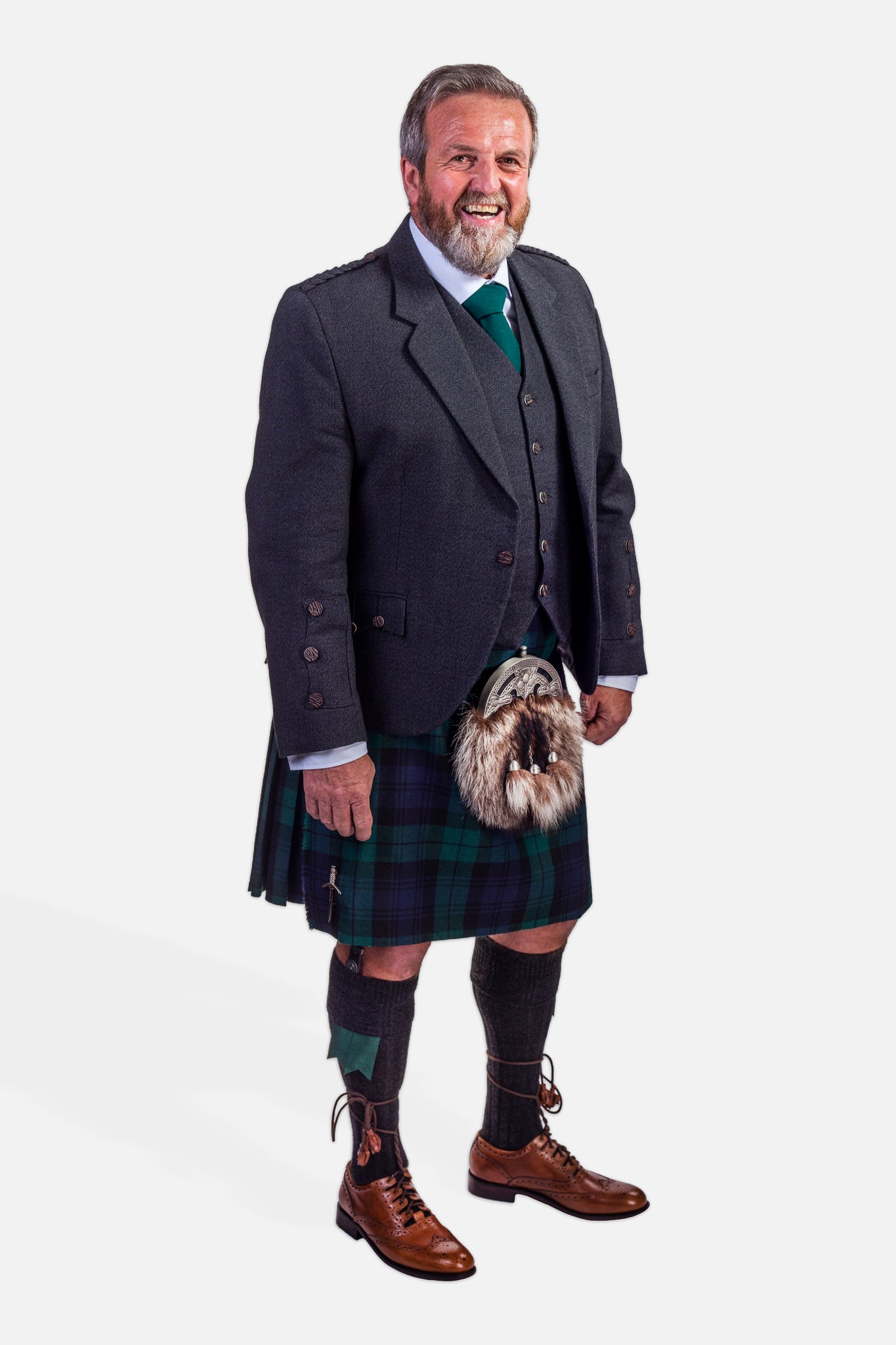 Black Watch / Charcoal Holyrood Kilt Hire Outfit – Gordon Nicolson ...