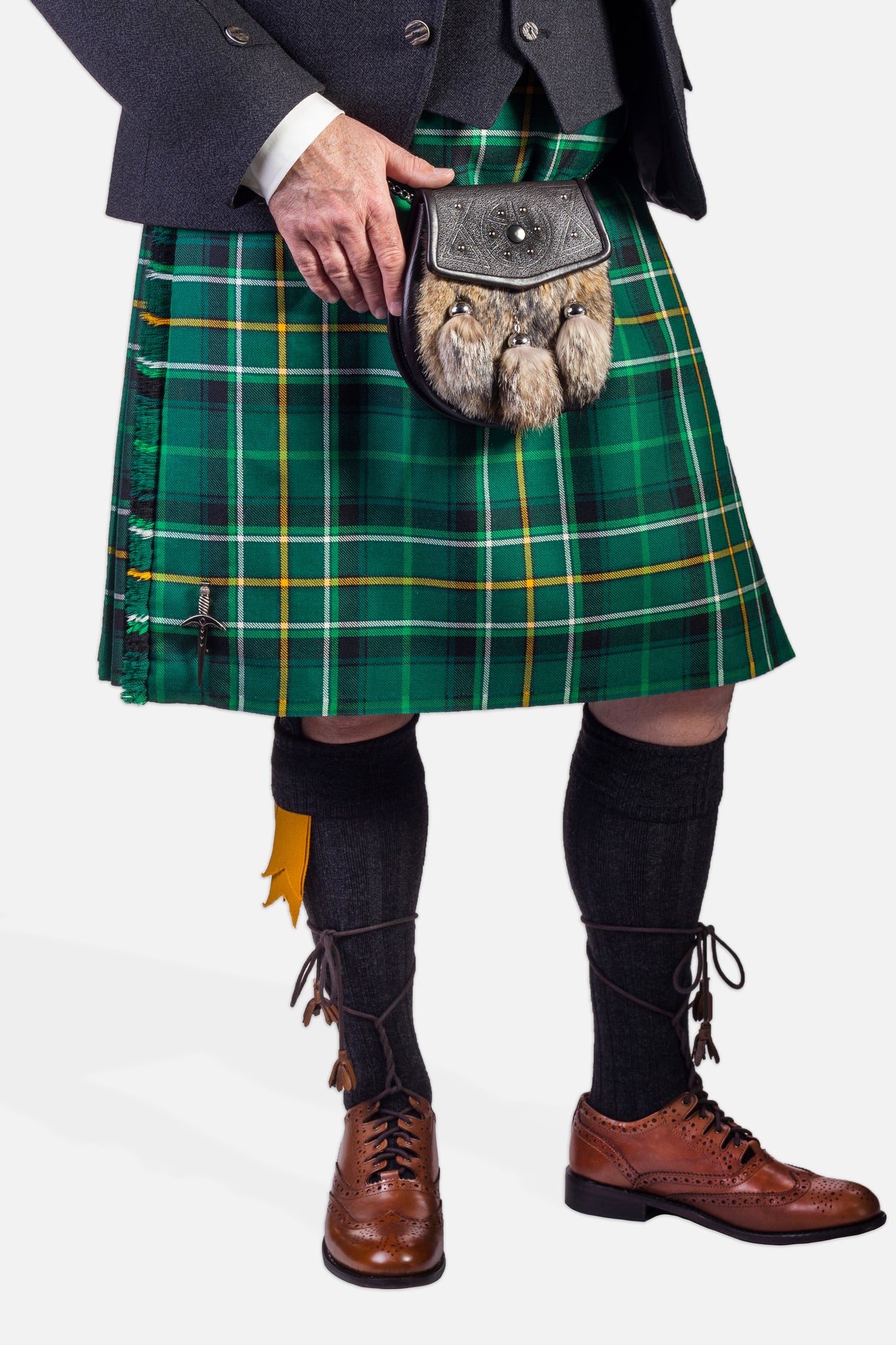 Celtic FC / Charcoal Holyrood Kilt Hire Outfit