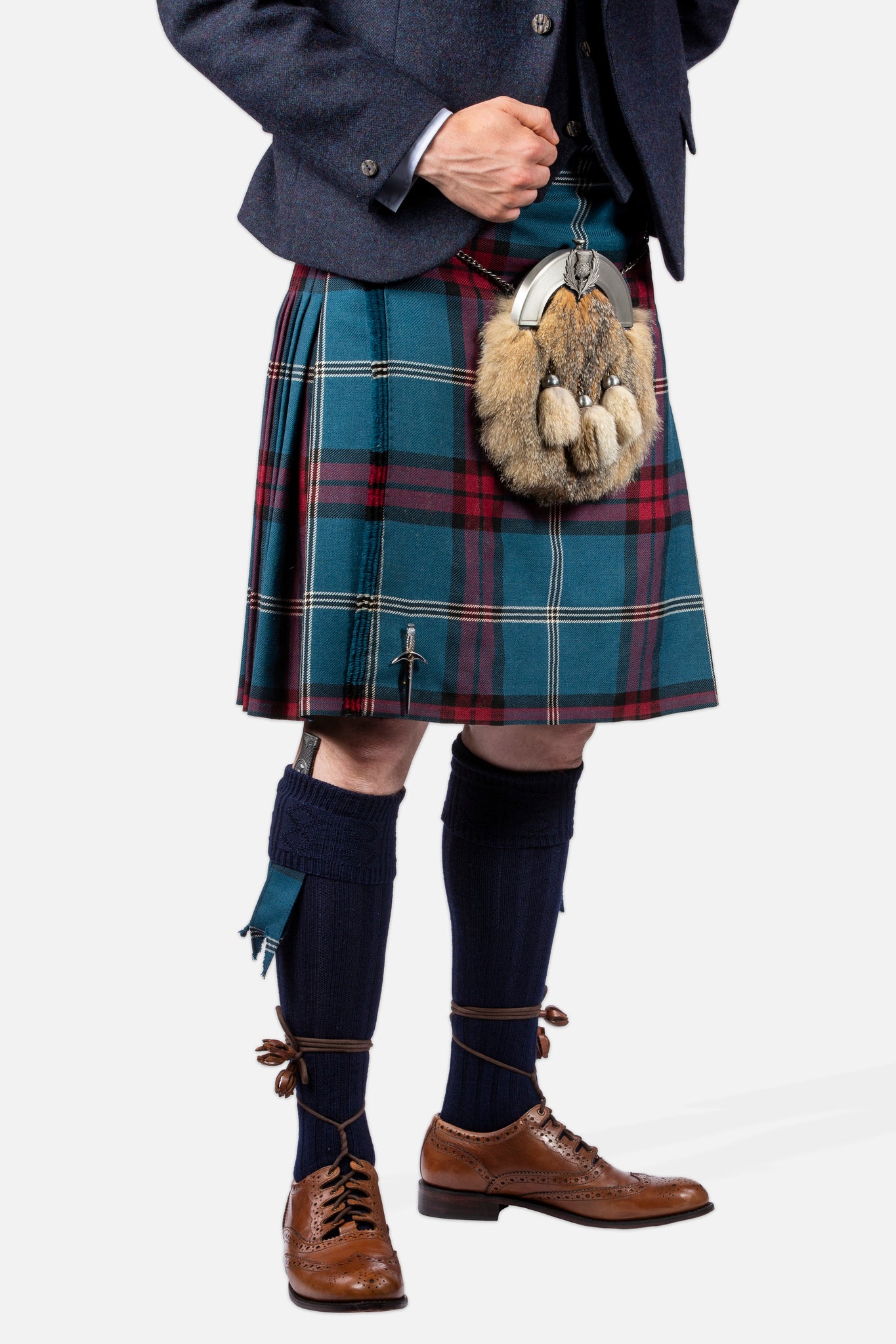 University of Edinburgh / Lovat Navy Tweed Kilt Hire Outfit